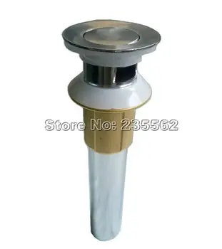 

Chrome Brass Round Flip Top Bathroom Basin Sink Drain With Overflow Csd016