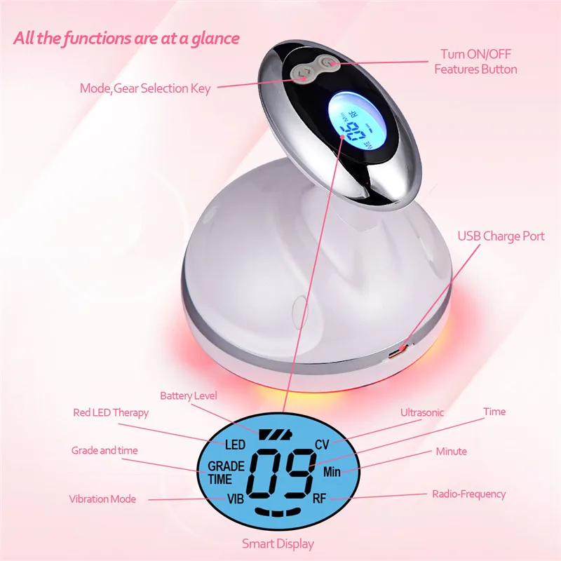  Cavitation Ultrasonic Slimming Massager LED Fat Burner Anti Cellulite Lipo Device Skin Tightening W - 33044367924