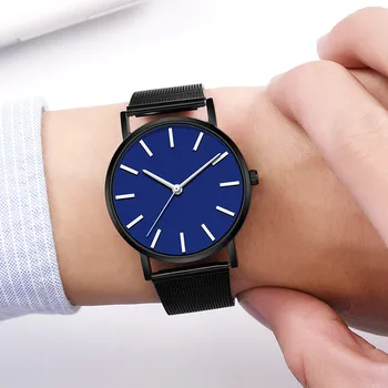 

Fashion Quartz Watch Women Men Mesh Stainless Steel Quality Casual Wrist Men's watch Wrist Party decoration suit Dress Watch