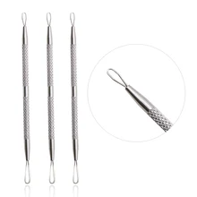 3 шт. иглы для удаления угрей, акне из нержавеющей стали для удаления прыщей и пятен, экстрактор акне, инструменты для ухода за кожей лица