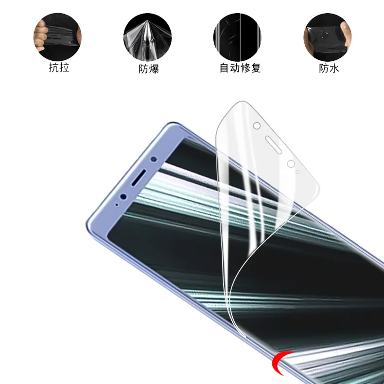 

3D Cuvred Full Cover Soft Hydrogel Front Screen Protector Flim For Sony Xperia L3 XA3 XZ4 Soft Tpu Nano Front Screen Protector