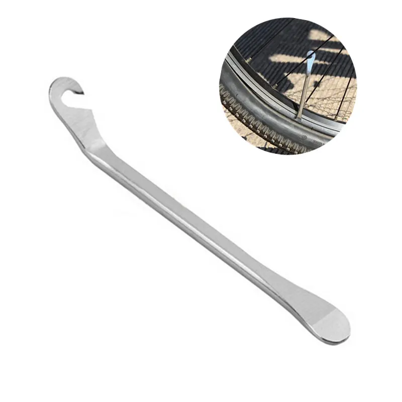 

1pc MTB Bike Bicycle Metal Tyre Pry Bar Steel Tyre Dismantling Tool Tire Lever Opener Bicycle Repair Tool Maintenance Tool