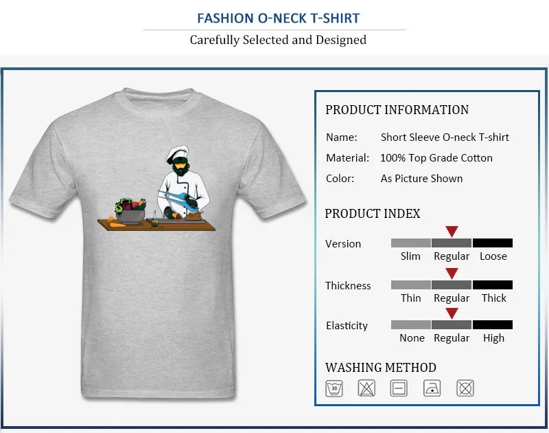 Master Chief or Chef Pure Cotton Men Short Sleeve Tops Tees Normal Summer T-shirts Summer Sweatshirts Latest O-Neck Master Chief or Chef