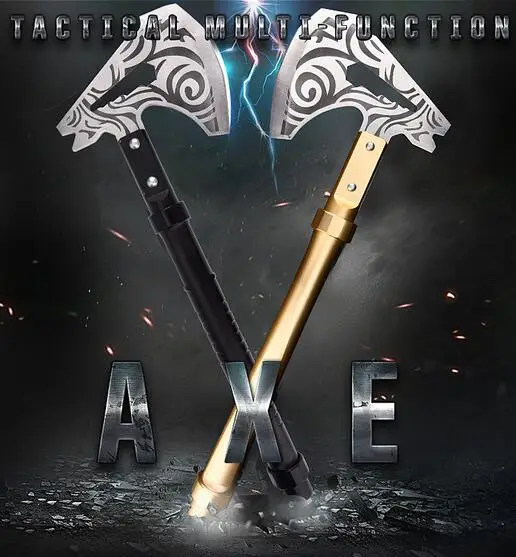 

All metal Removable multi-function Tactical Axe Army Outdoor Hunting Camping Survival Axes Hand Outdoor Tools Hatchet Rescue ax