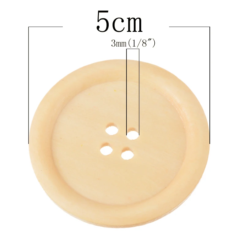 Hoomall бренд 5 см большие деревянные пуговицы для свитера пальто аксессуары для шитья одежды ремесла и скрапбукинга 10 шт 4 отверстия