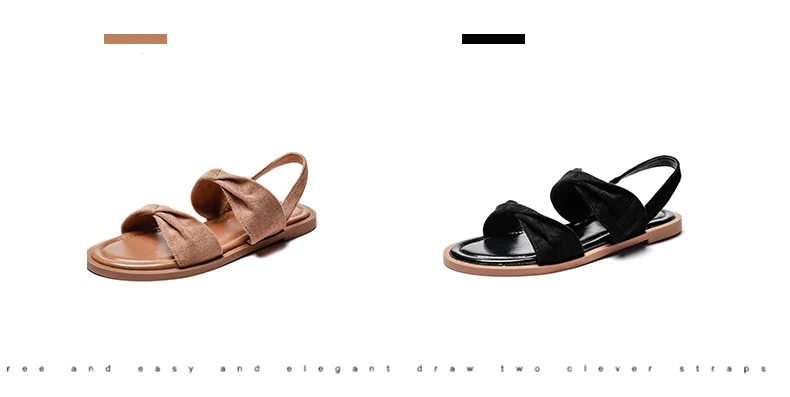 Woman Sandals Women Shoes Flat Sandals With Suede Upper GT3819-5