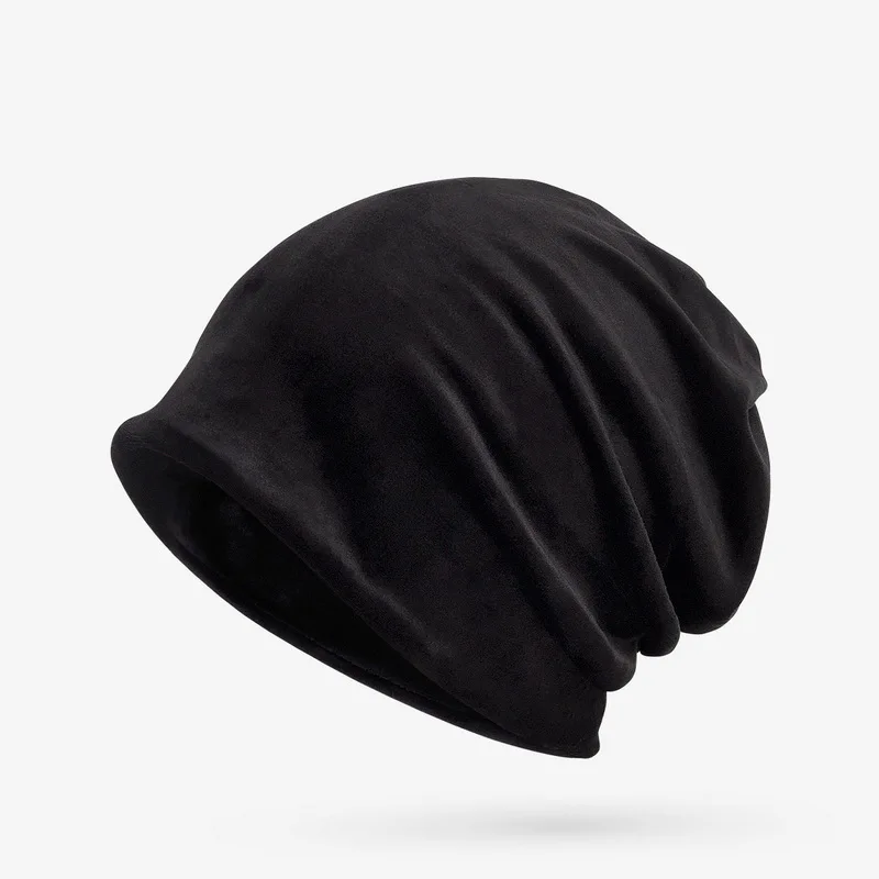 NUZADA, зимняя шапка, одноцветная, унисекс, для мужчин и женщин, Skullies Beanies, шапка, Вязанная, двойные, многослойные шапочки, капот, две функции