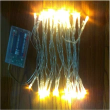 Разноцветный 10 м 80 светодиодный свет 3AA battrey украшение свет для рождественской вечеринки свадьбы с 8 режимами дисплея