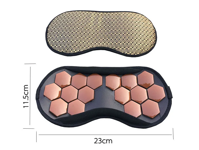 Турмалин/нефрит маска для глаз терапия сна/путешествия Анти стресс для лица Расслабление оздоровительный Германий Анион патч массаж турмалин камень
