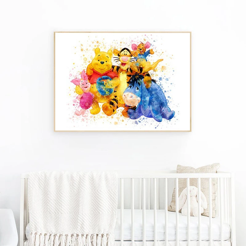 Winnie The Pooh and Friends  Poster Nursery Decor