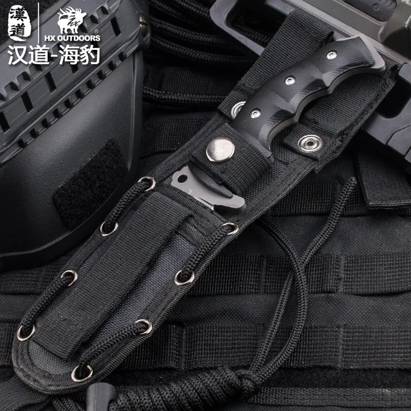 HX открытый 440C Клинок K10 ручка фиксированный нож KYDEX футляр для выживания на