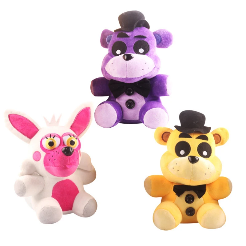 18 см пять ночей у Фредди FNAF плюшевые Foxy Бонни и Чика Золотой кошмарный фредбер