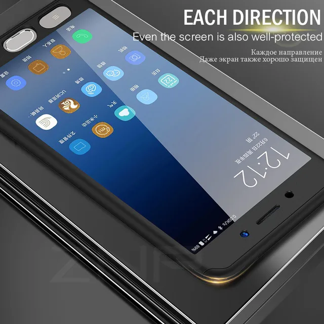 ZNP 360 Full Cover Phone Case For Samsung Galaxy S7 A3 A5 A7 J7 J5 2016 Case For Samsung A5 A7 2017 Protective Shell Case Cover