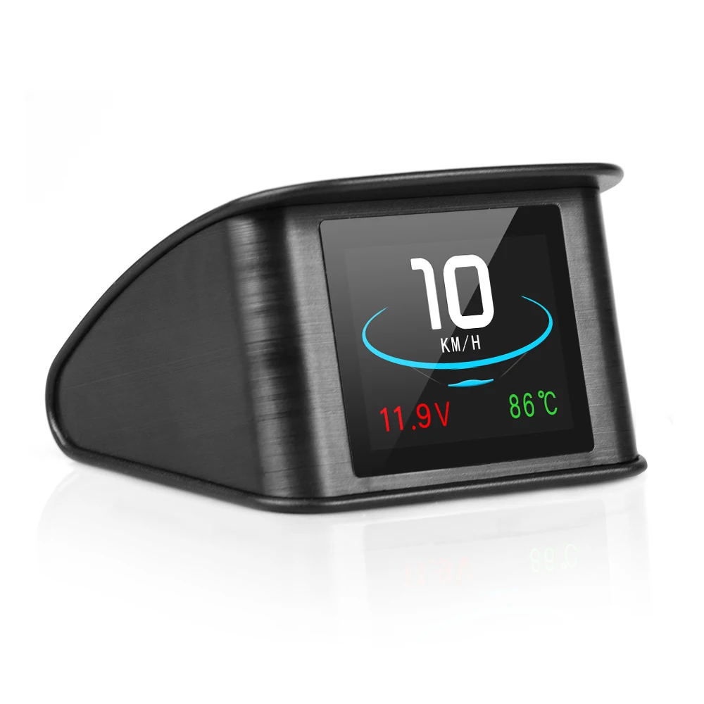 Дисплей на лобовое стекло Hud OBD2 P10 цифровой автомобильный измеритель скорости с