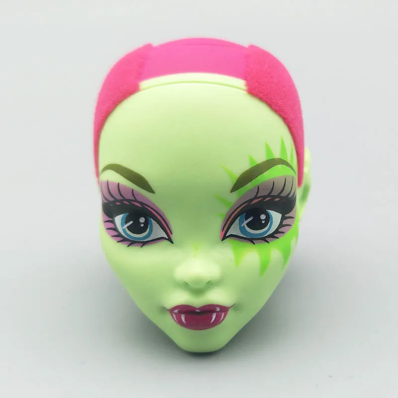 Мягкая кукла для практики макияжа голова для куклы Monster High BJD кукла для отработки нанесения макияжа Голова монстра без макияжа - Цвет: 14