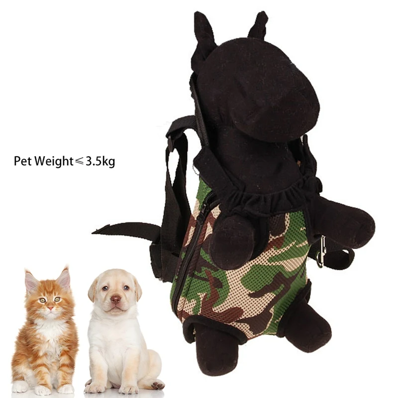 Camouflage Новая мода 3 размера и 4 цвета домашних собак переноски рюкзаки кошка, щенок, домашний питомец спереди плечо переноски Слинг Сумка - Цвет: Camouflage