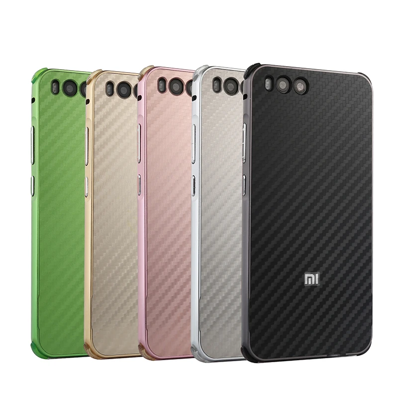ZEALLION для Xiaomi Mi6 роскошная алюминиевая металлическая оправа + углеродное волокно