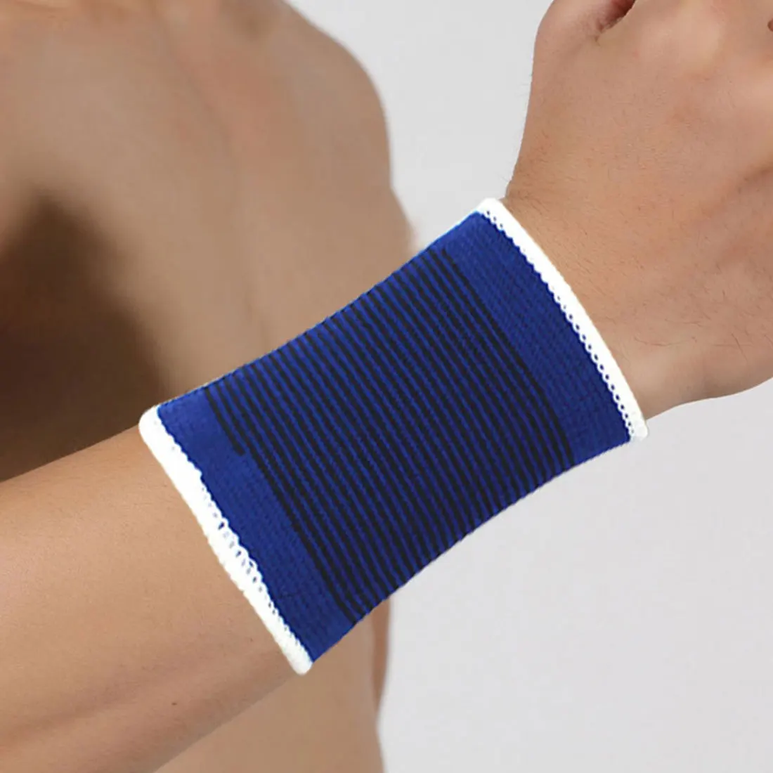 Лидер продаж 2 шт. спортивные Напульсники Sweatband Hand Band Пот запястье поддержка Brace обмотка и изоляция для тренажерный зал Волейбол Баскетбол