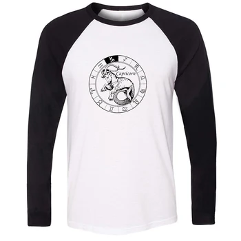 

Libra Sagittarius Pisces Virgo Scorpio Constellation Capricorn Design Mens Guys Printing T Shirt Graphic Tee Long Sleeve Cotton