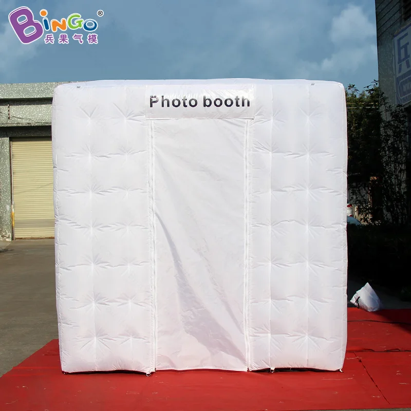  Customized 2.4X2.4X2.4m inflatable photo booth with blower advertising cube tent for commercial sho