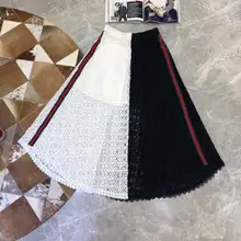 Новые женские модные сексуальные боковые ленты сшивание водорастворимые цветочные юбки 0618