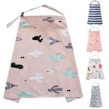 Open Neckline Printed Nursing Cover Accessories Garden Breathable Adjustable Poncho Breastfeeding Baby Feeding Privacy Outdoor