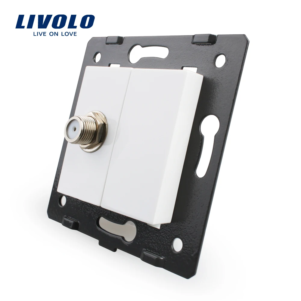 

Free Shipping, Livolo White Plastic Materials, EU Standard, Function Key For Satellite TV Socket,VL-C7-1ST-11 (4 Colors)