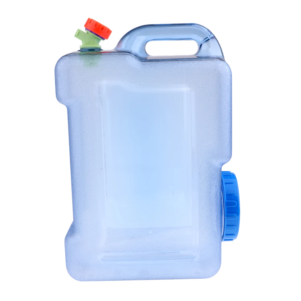 12L Handle Design Portable Outdoor Camping Car Water Carrier Bucket Canister Storage Container with Handle Water Tap