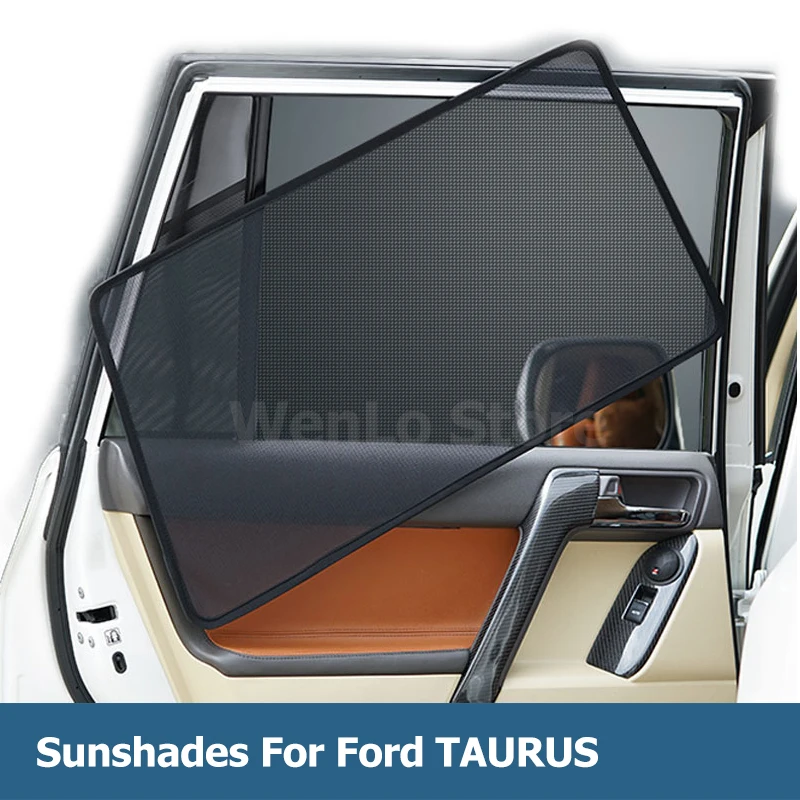 

4 Pcs Magnetic Car Side Window Sunshade Laser Shade Sun Block UV Visor Solar Mesh Cover For Ford TAURUS 2017-2019