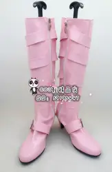 Король бойцов КОФ shermie розовые длинные Хэллоуин Косплэй Обувь Сапоги и ботинки для девочек X002