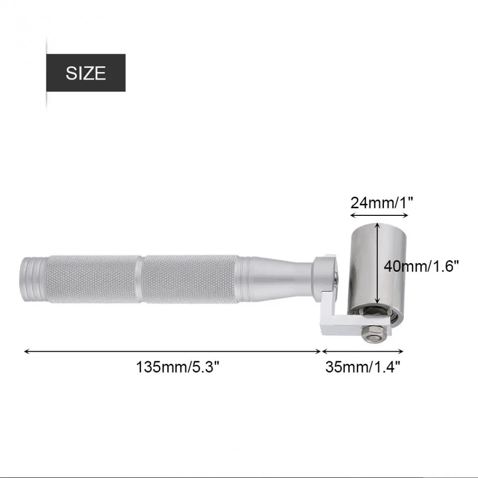40 мм нержавеющая сталь плоский ролик давления обои применяются DIY ручной ролик пластины инструмент краски Инструменты Набор хорошее