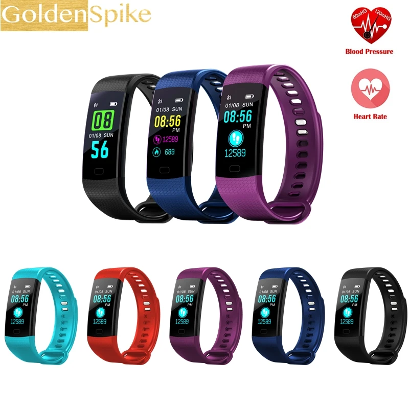 

Waterproof IP67 smart band Y5 support Heart rate Blood pressure Bluetooth for iOS/Android phone PK honor band 3/mi band 2
