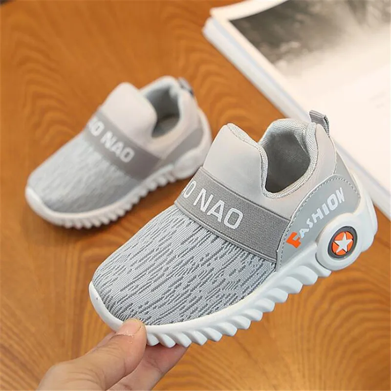 

Spring Autumn Kids Shoes Fashion Breathable Black Leisure Sport Shoes For Boys Girls White/Red Running Shoes Children Sneakers