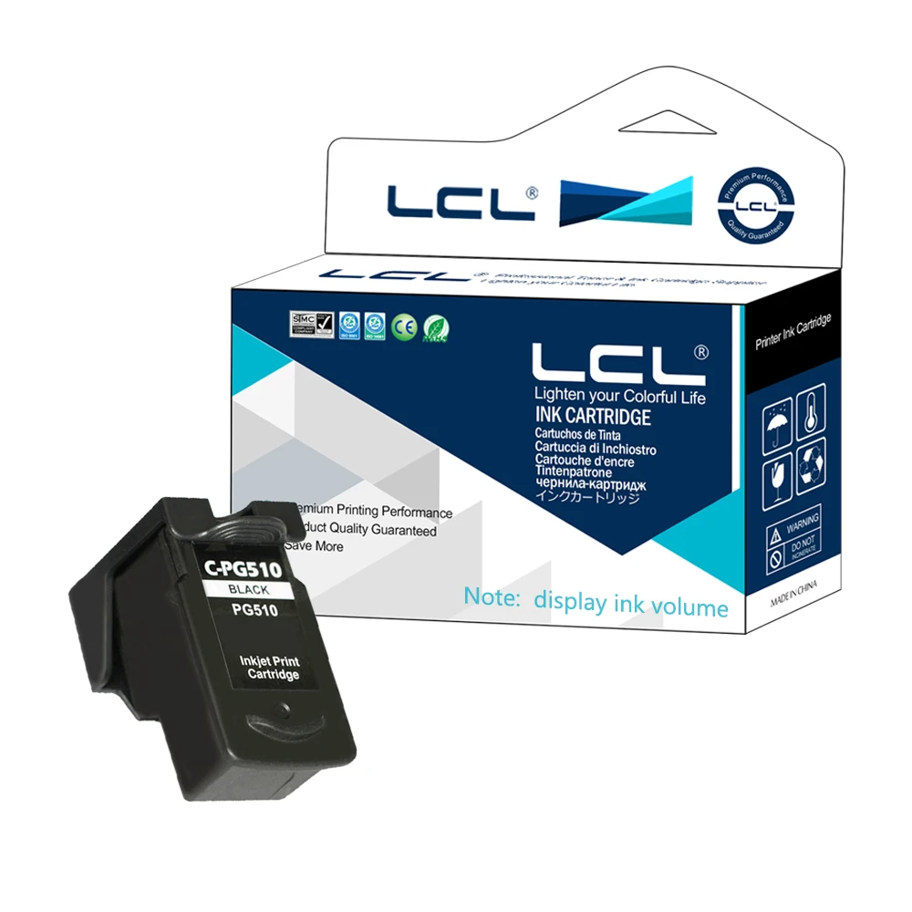 LCL PG510 (1 Pack Black) Display Ink Volume Ink Cartridge Compatible