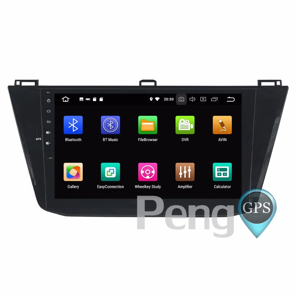 Flash Deal 4G+32G Octa Core 2 Din Stereo Android 8.0 Car Radio for V W Tiguan 2016 GPS Navigation CD DVD Player Bluetooth headunit 5