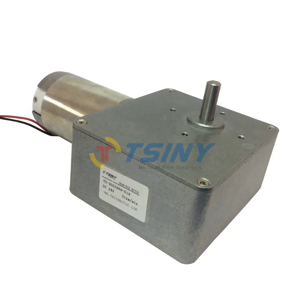 

24Vdc 3rpm/120kg.cm High-torque dc worm geared motor.free shipping