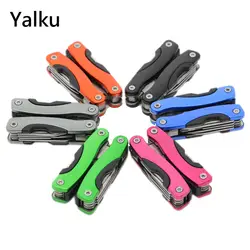 Yalku складной Ножи плоскогубцы Мультитул плоскогубцы открытый многофункциональный ручной инструмент открывашка для бутылок плоскогубцы
