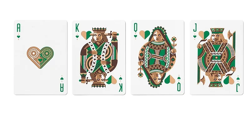 Green Wheel Playing Cards 5