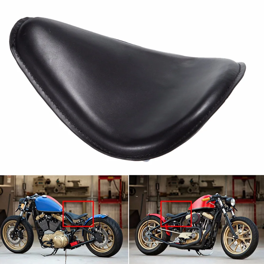 

12" * 9.4" Motorcycle Solo Seat Mount Spring Bracket Kit Fit Cafe Racer For Harley Chopper Bobber Custom Sportster 883 1200 XL