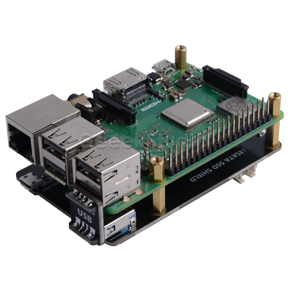  In Lager X850 V3.1 mSATA SSD USB 3.0 Expansion Modul Lagerung Expansion Board für Raspberry Pi 3 B 