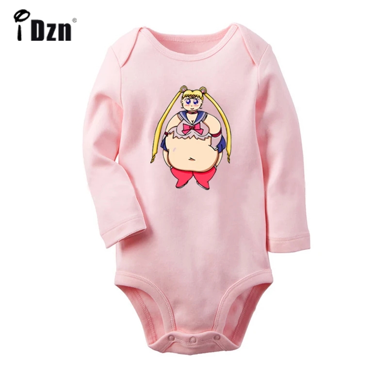 

Sailor Moon I Represent The Moon To Destroy You Garfield Cat Design Newborn Baby Bodysuit Toddler Onsies Jumpsuit Cotton Clothes