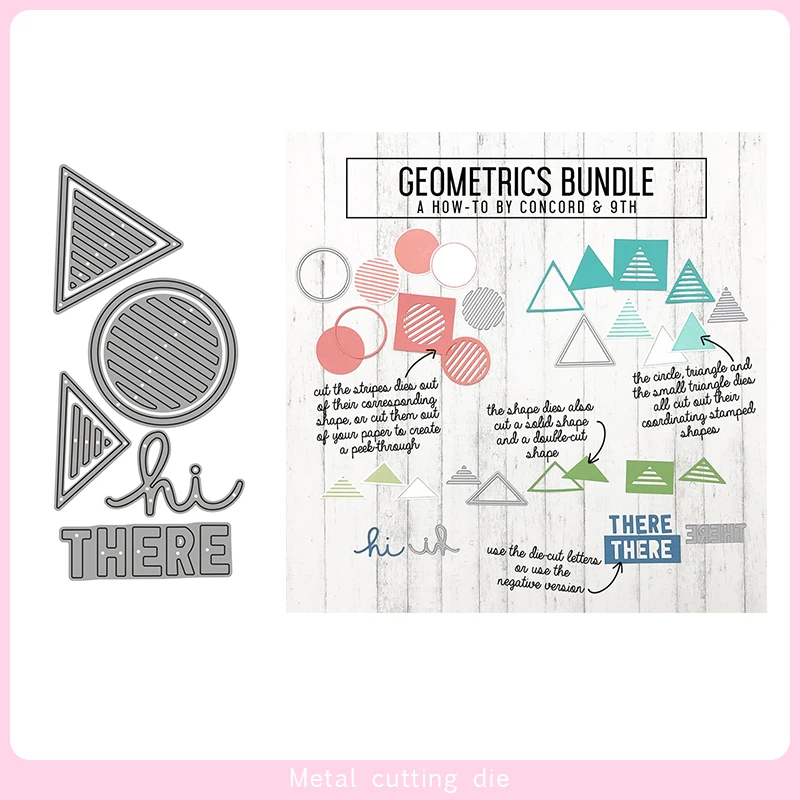 

Metal Cutting Dies Geometrics Bundle set Die Scrapbooking Embossing Paper Craft Album Cards Punch Art cutter die 2019