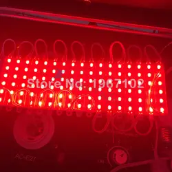 Оптовая продажа-Водонепроницаемый 5630 5730 SMD DC 12 V 6 светодиодный модуль инжекторный сформированный светильник для рекламная стойка красный