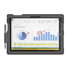 MingShore Silicone Rugged Case for Microsoft Surface Pro 3&4 with Built-in Pen Holder keyboard cover Surface Pro 3/Pro 4 case
