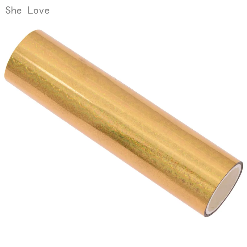 Craft Foil Hot Stamping Applicator Kit 5M Hot Stamping Foil Roll Paper Holographic for Hot Foil Stamping Machine Heat Transfer Rolls T-Shirts Diy Crafts