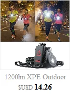 Top Newest Outdoor Sport Running Lights Q5 LED Night Running Flashlight Warning Lights USB Charge Chest Lamp Drop shipping Hot Sale 3