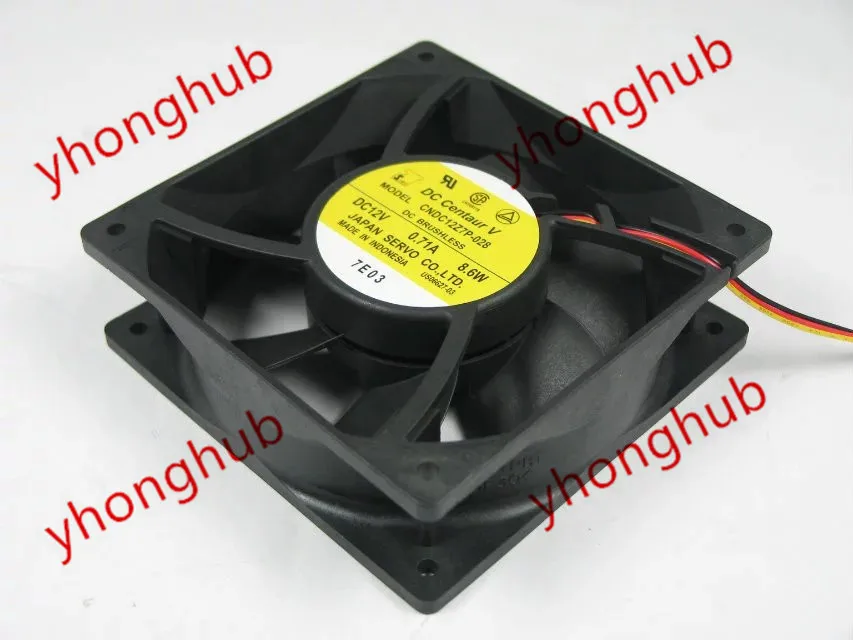 

CNDC12Z7P-028 DC 12V 0.71A 8,6 W 3-проводной 120x38 мм вентилятор охлаждения сервера