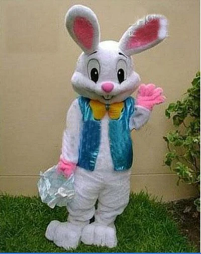 Bunny Хеллоуин Маскоты костюм ошибки кролик Харе взрослых Одежда высшего качества мультфильм кролик мультфильм костюмы