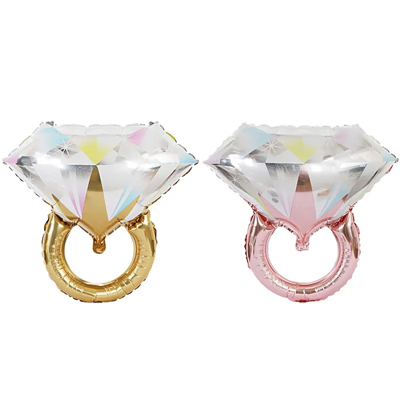 

1PCS Diamond Ring Marriage Wedding Decoration Party Favors Decorations Supplies Bride Ring Engagement Foil Valentine Party Toys