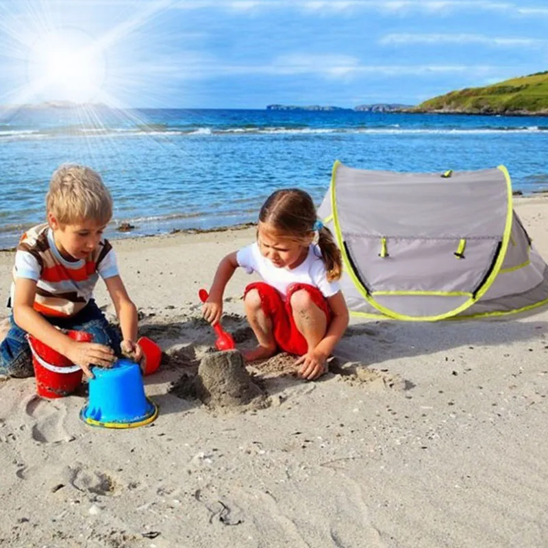 Portable Baby Crib Travel 4 Mesh Surrounds Travel Bed Mosquito Net Beach Tent With UV 50 Protection Plus Beds Netting (5)